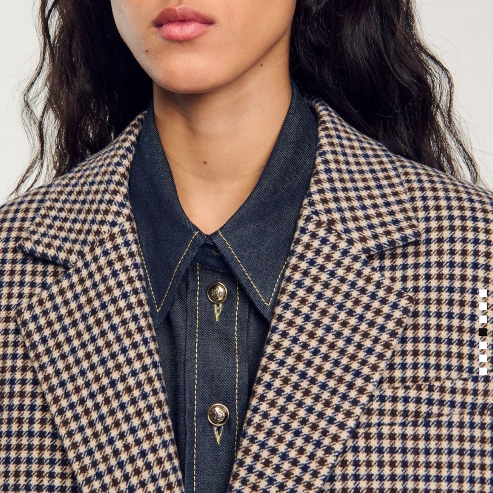 Women's Houndstooth Blazer - Picture 6 of 6